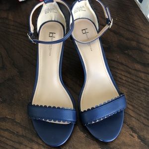 Royal blue mini heels